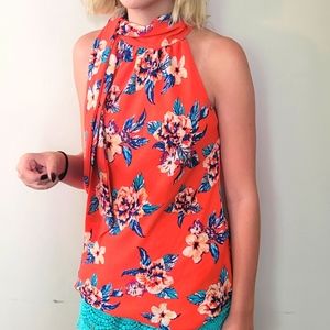 Size Small, Avital brand, tie neck, tank